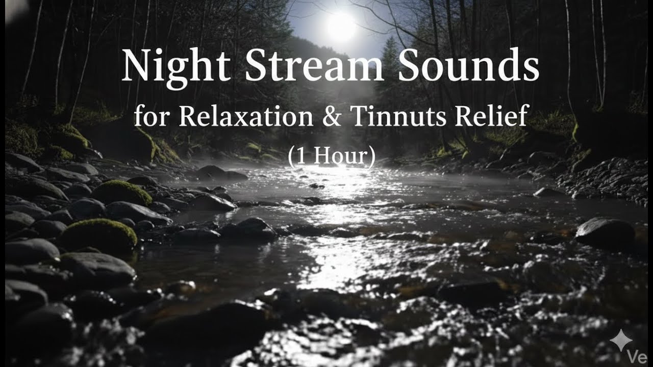 Night Stream Sounds  for Relaxation & Tinnitus Relief (1 Hour) 🌿| tinnitus modulation