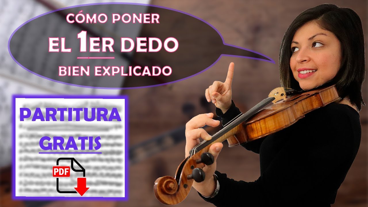 COMO PONER EL PRIMER DEDO EN EL VIOLIN (DEDO INDICE) - CURSO BASICO DE VIOLIN DESDE CERO PARTE 4