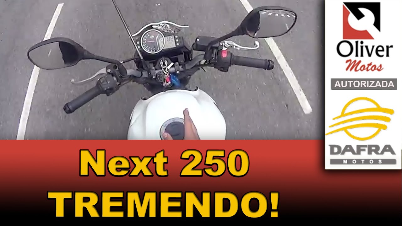 Next 250 Tremendo a direção, pneu com defeito, reparo na Oliver Motos