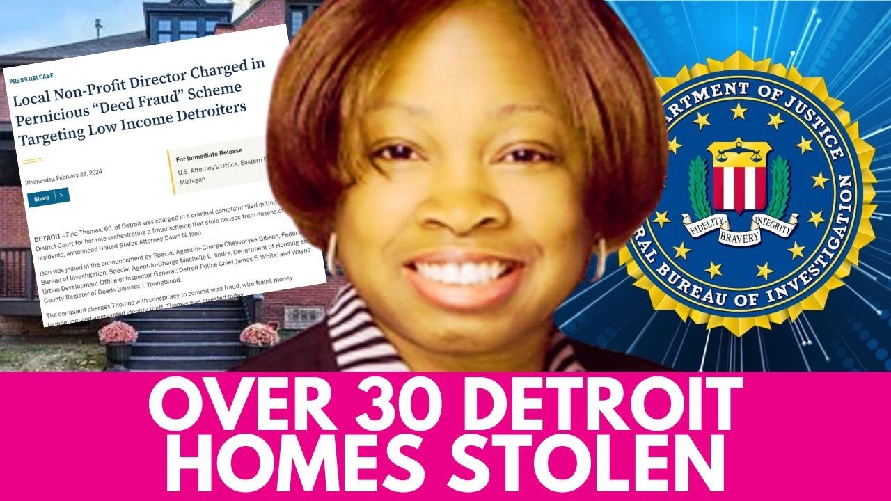 MASSIVE Real Estate Fraud EXPOSED! 30+ Homes Stolen in Detroit! OG City Girl Arrested by FBI!