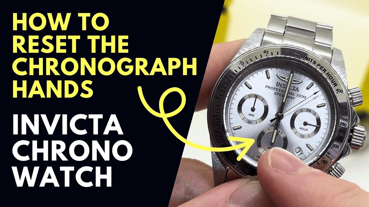 Регулировка стрелок часов Invicta Chronograph | Хронограф Invicta НЕ работает?