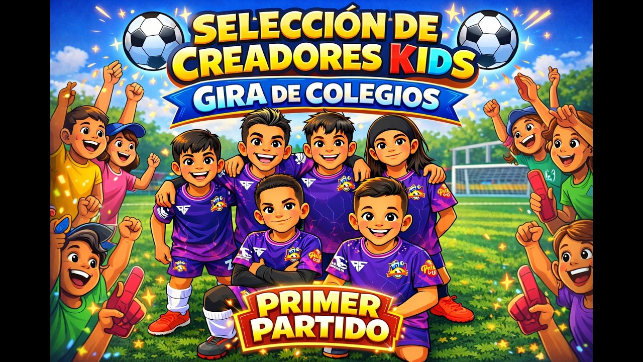 ¡Elías y la Selección de Creadores Kids visitan un colegio! ⚽🔥