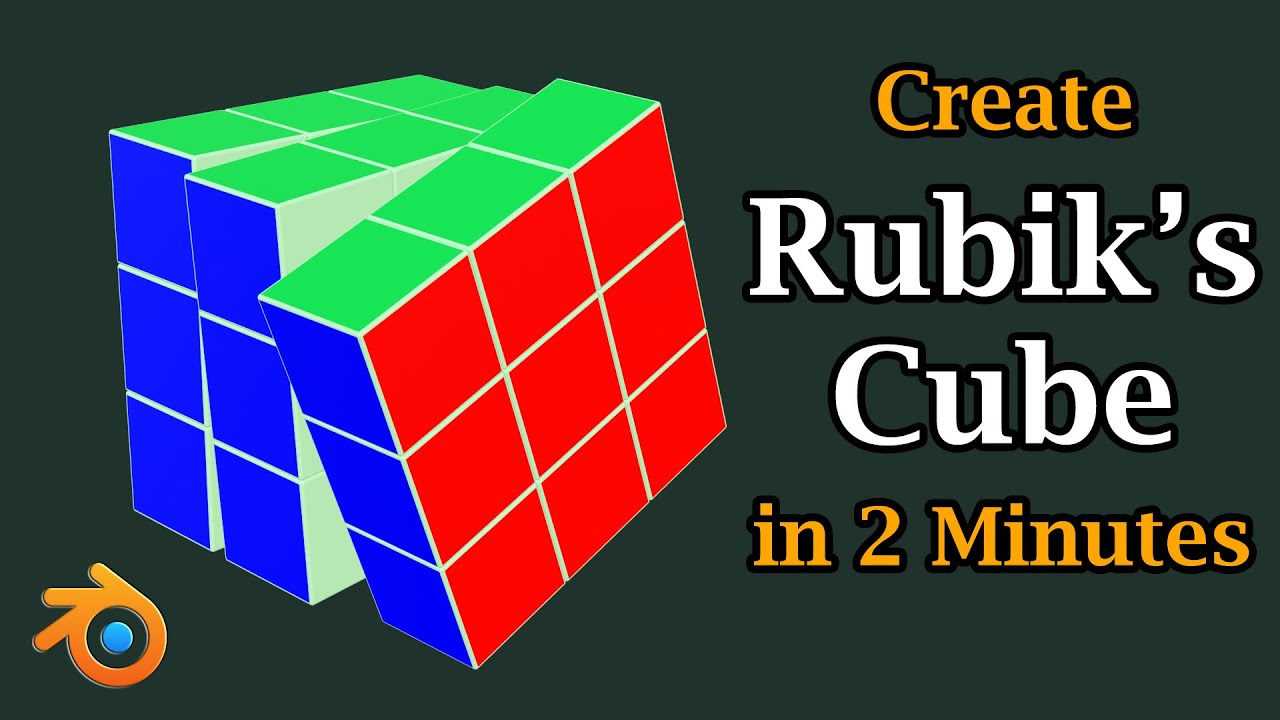 Create Rubik's Cube In Blender | 3x3x3 Cube With Animation | Easy & Step-by-Step Guide For Modeling