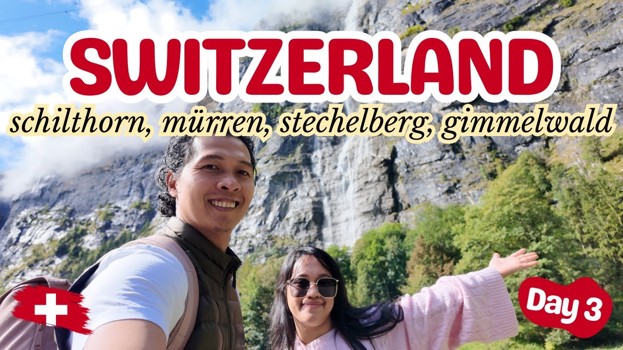 ❄️ Snowy Schilthorn to Sunny Stechelberg! Unexpected Day in Switzerland 🇨🇭 (Filipino Travel Vlog)