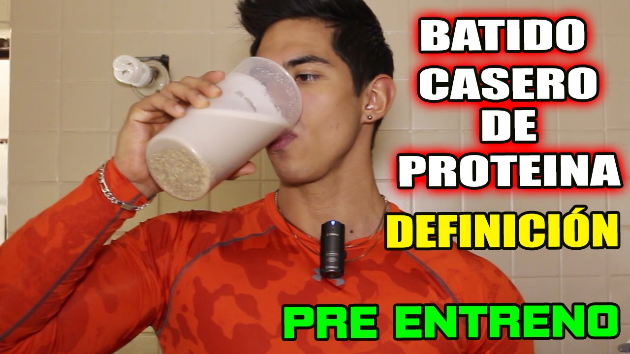 BATIDO CASERO DE PROTEINA PRE ENTRENAMIENTO PARA DEFINICIÓN CON SPORT MODEL FERNANDO VALDEZ