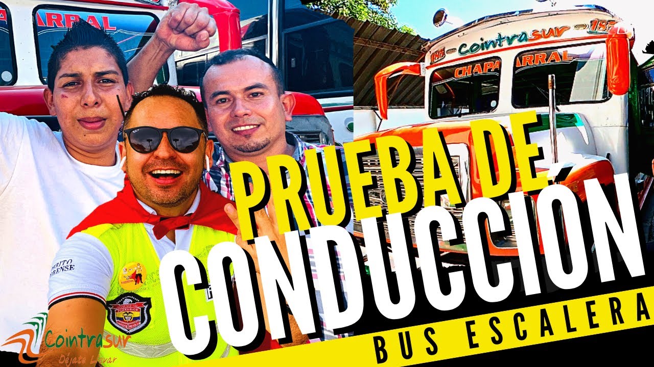 Prueba de conducción😱😬 Bus escalera🚌 Cointrasur - #HeroeVial ♥