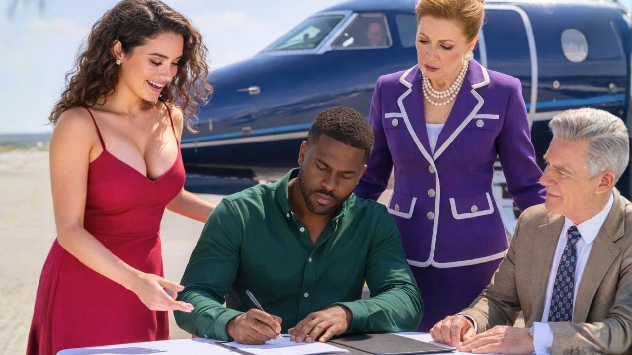 His Wife Thought the Black Man Was Broke — Until He Arrived in a Billionaire’s Private Jet