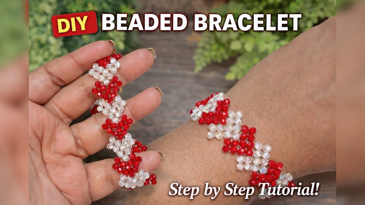❤️🤍Beaded Bracelet Tutorial!