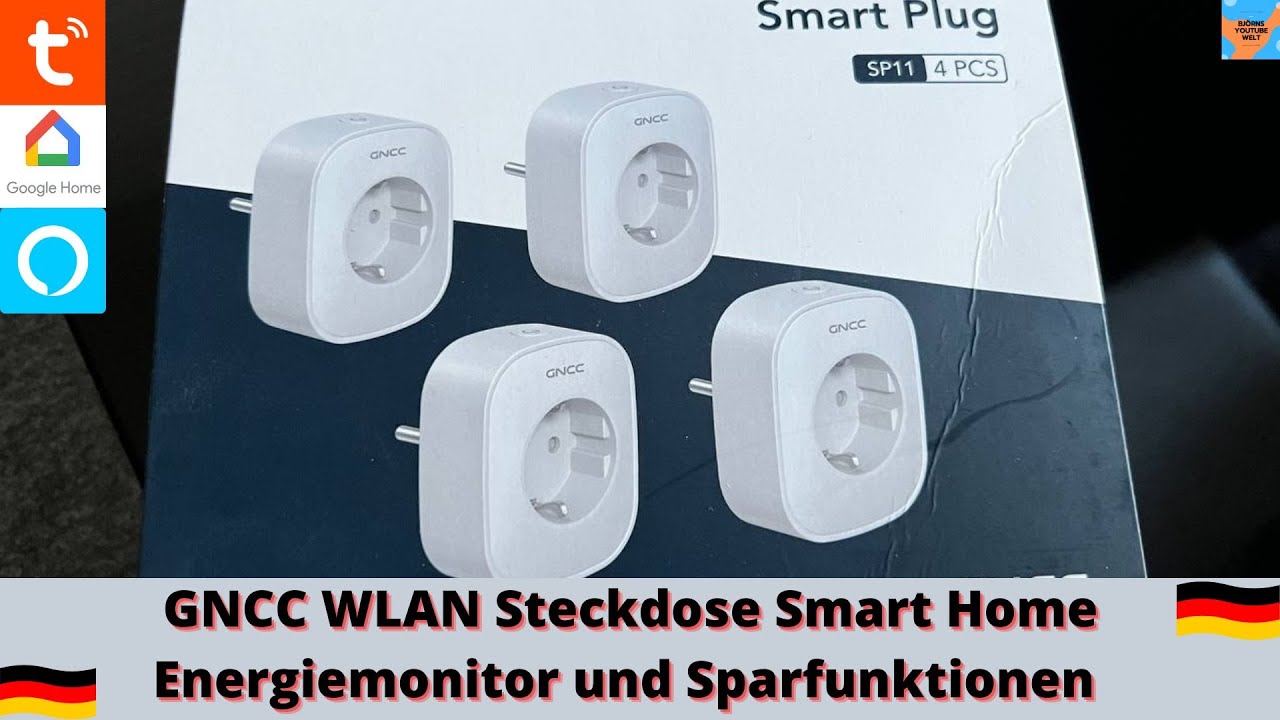 GNCC WLAN Steckdose Smart Home Energiemonitor und Sparfunktionen Amazon Alexa Google Home NEU