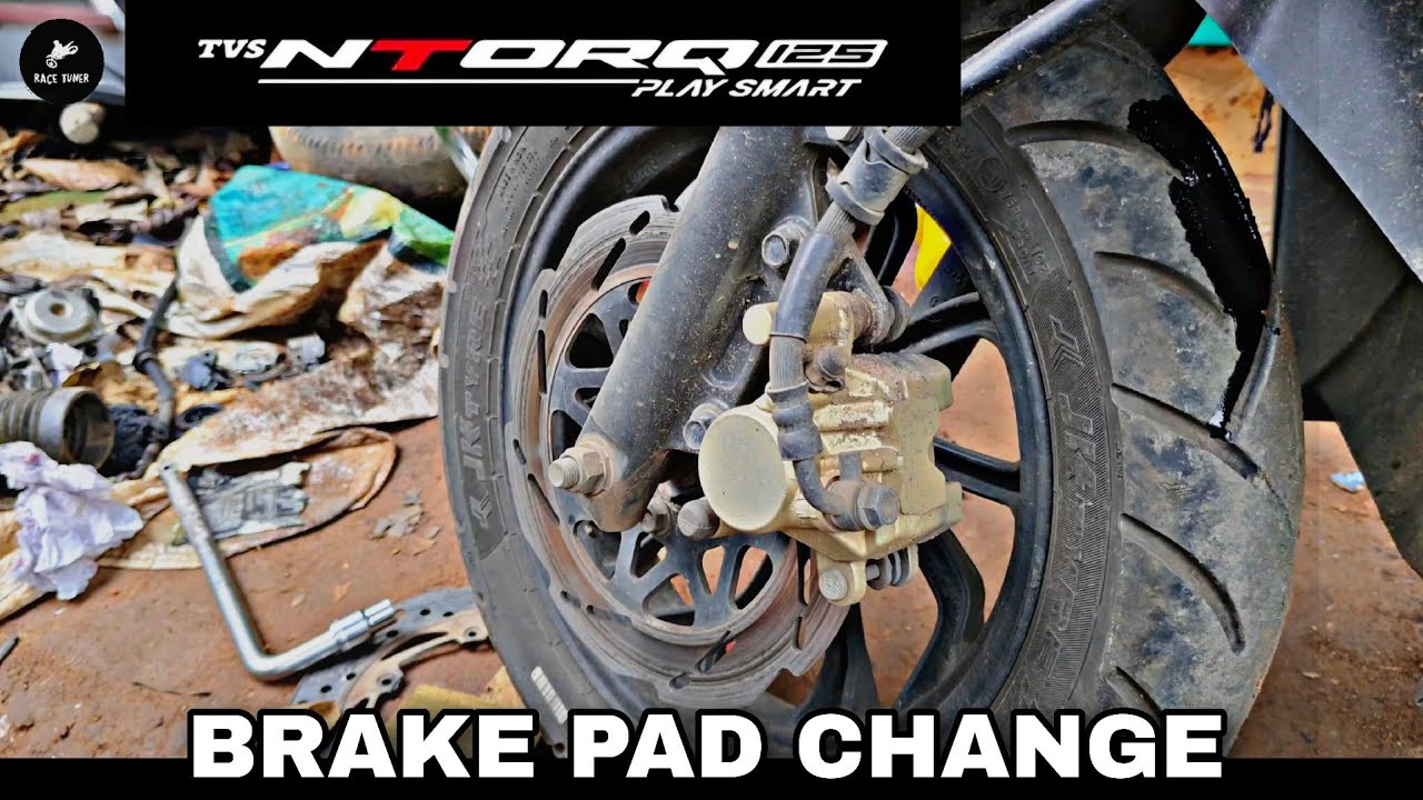 TVS Ntorq 125 Front Brake Pad Change in just 5 minutes 