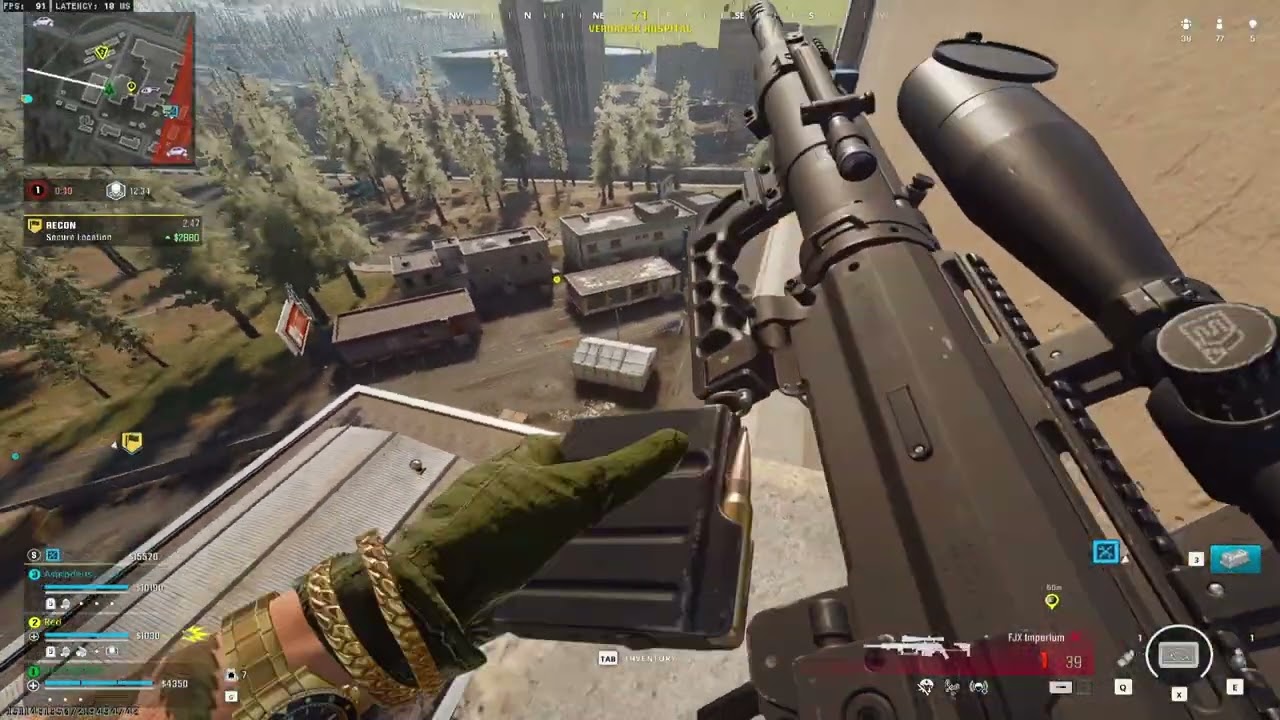 Epic FJX IMPERIUM SNIPER Gameplay In Warzone Verdansk PC (No Commentary)