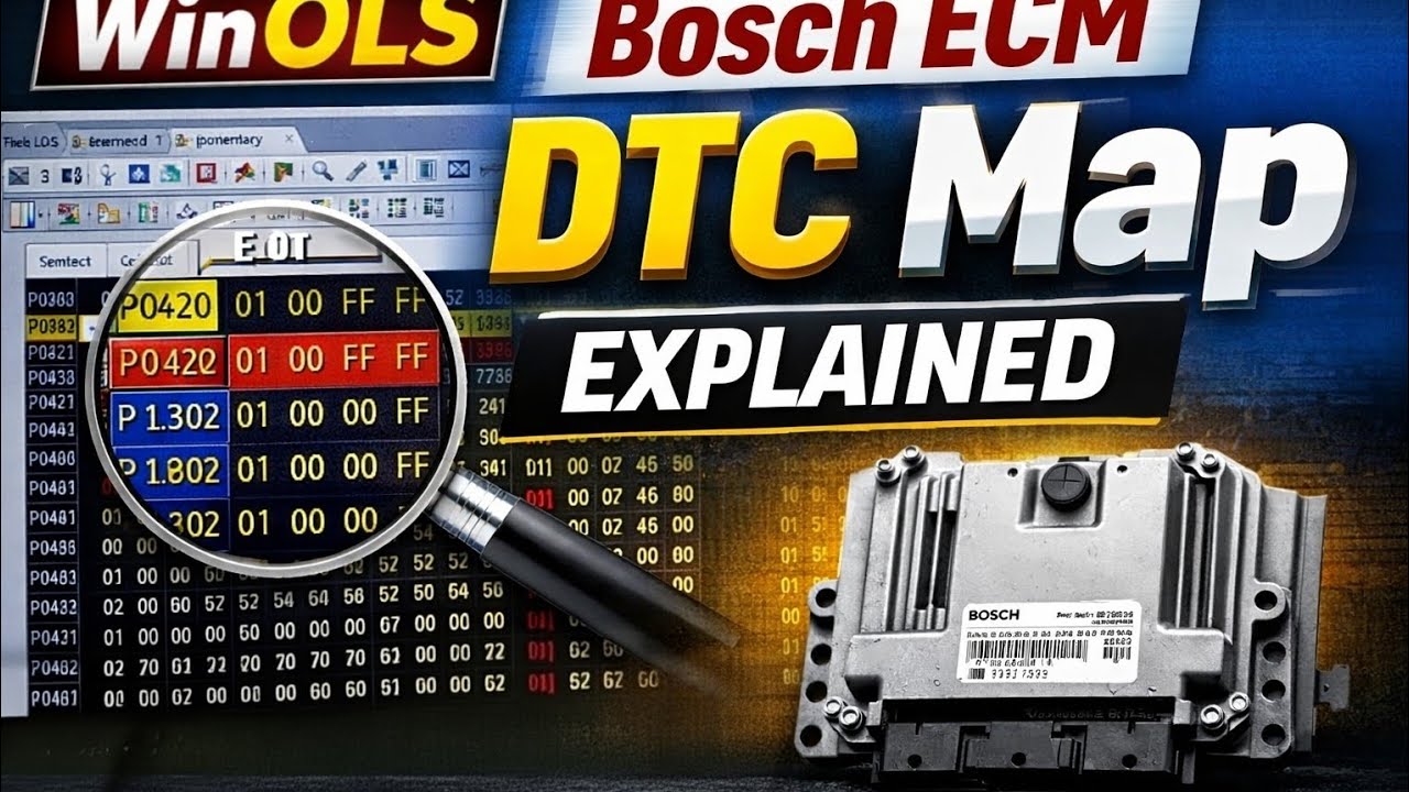 WinOLS DTC Map Explained in Urdu | Bosch ECM Tutorial