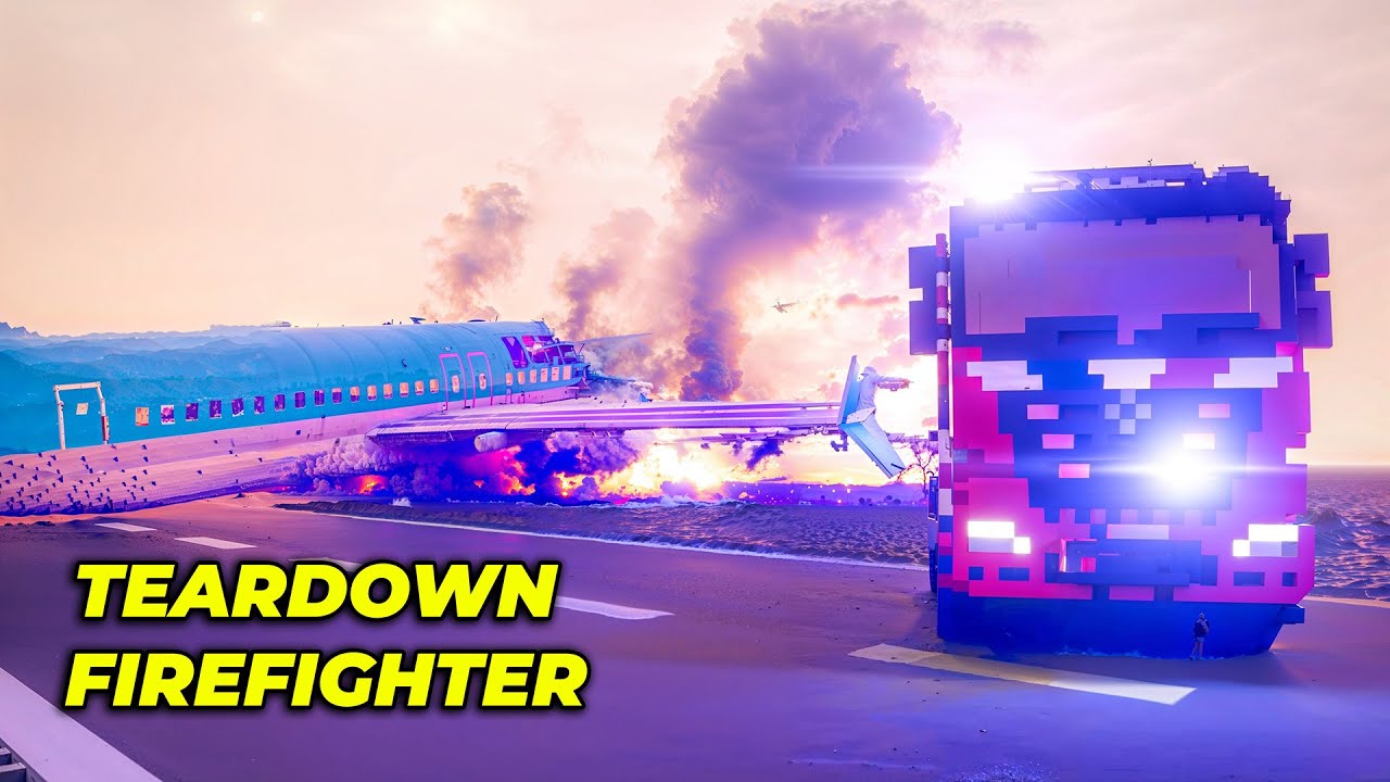 TEARDOWN Firefighters vs. Buildings on Fire! 05