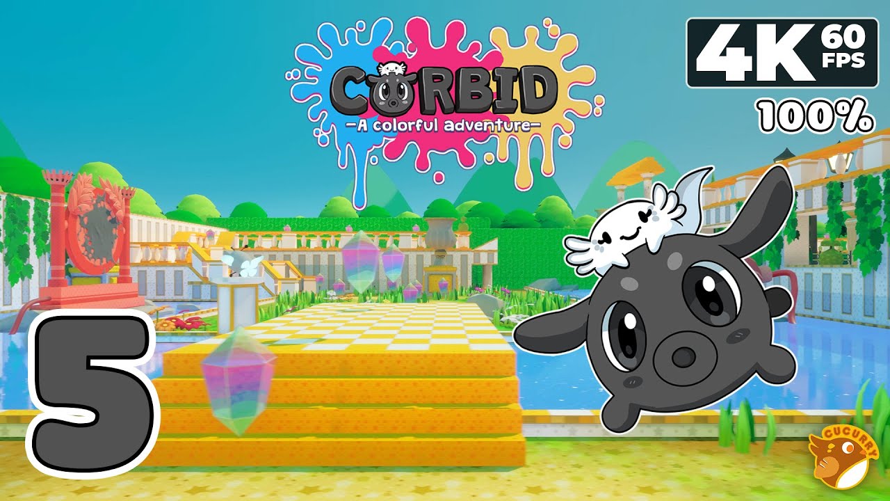 Corbid! A Colorful Adventure (PC) - 4K60 Walkthrough (100%) Part 5 - Level 1-5