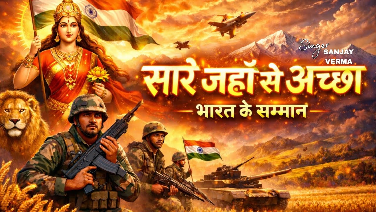 #video | सारे जहां से अच्छा... भारत के सम्मान हो | गायक संजय वर्मा | #deshbhaktigana #deshbhaktisong