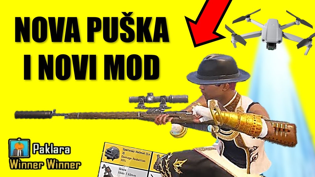 Nova puška i NOVI MOD u PUBG Mobile SU DOŠLI  - DRONOVI, LETJELICE, MOSIN NAGANT I NOVE SUPER-MOĆI!