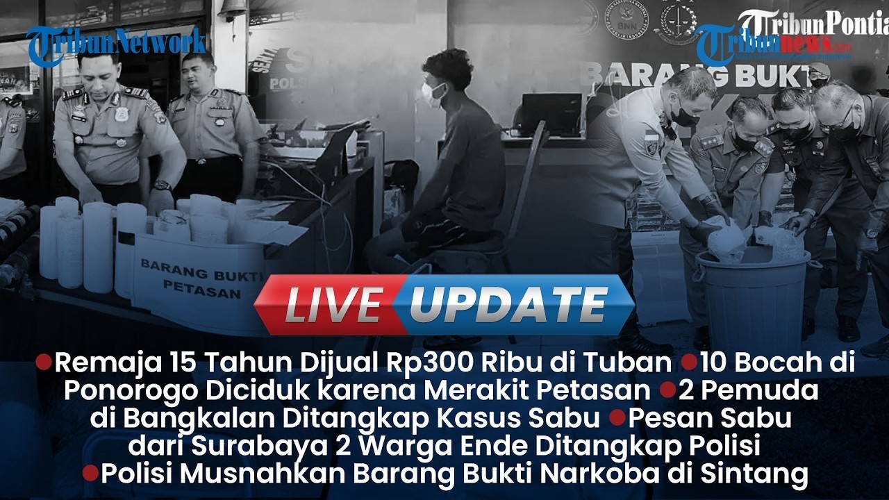 🔴LIVE UPDATE SIANG: 10 Bocil Ponorogo Diciduk seusai Rakit Petasan, TPPO ABG Tuban Dijual Rp300 Ribu