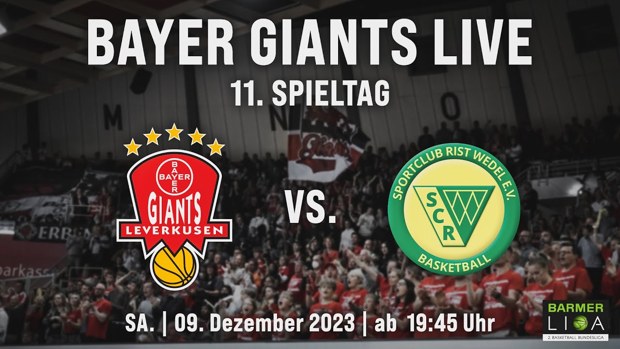 RE-LIVE | BAYER GIANTS Leverkusen vs. SC Rist Wedel | 11. Spieltag | ProB Nord 2023/24