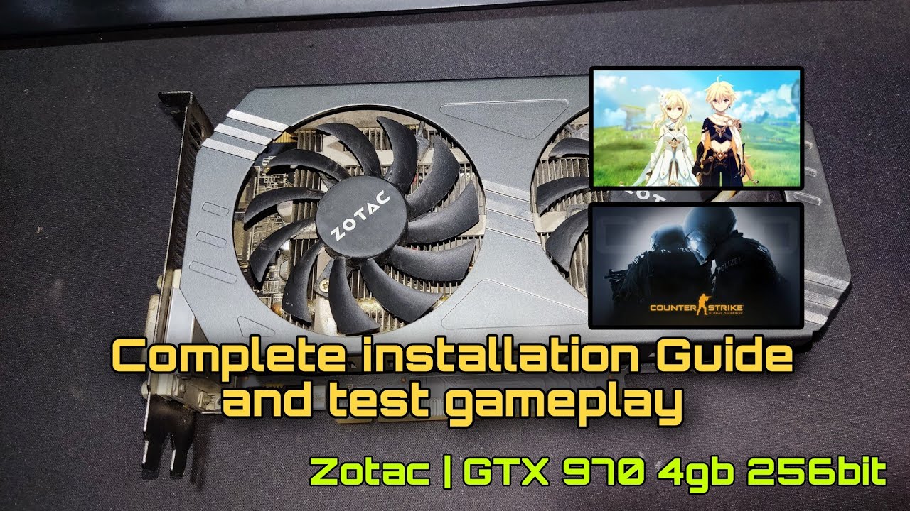 Дешевая видеокарта Nvidia GTX 970. Полная установка и тестовый геймплей CS GO и Genshin Impact.