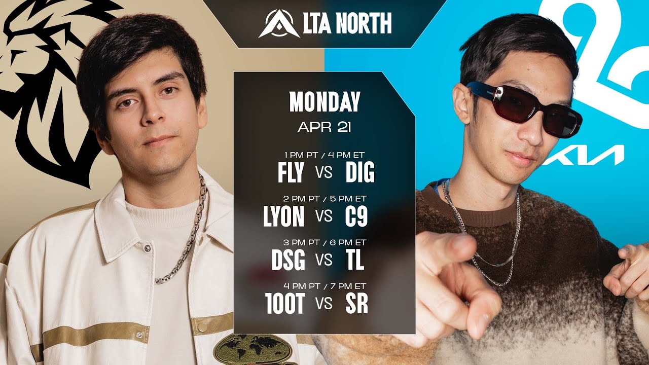 FLY vs DIG | LYON vs C9 | DSG vs TL | 100T vs SR - 2025 LTA North Split 2 - W3D3