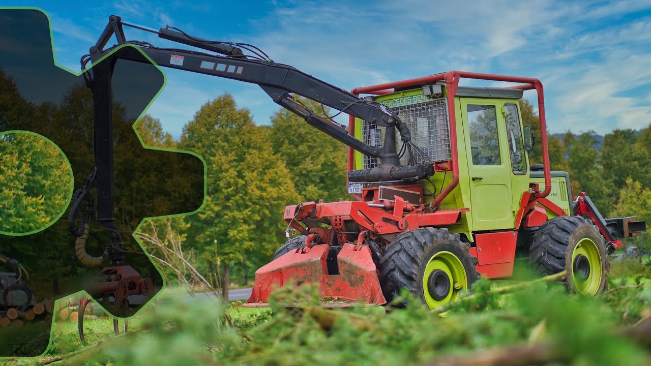 ASK (Allround Service Koch) - Forstarbeiten mit  MB Trac & Unimog