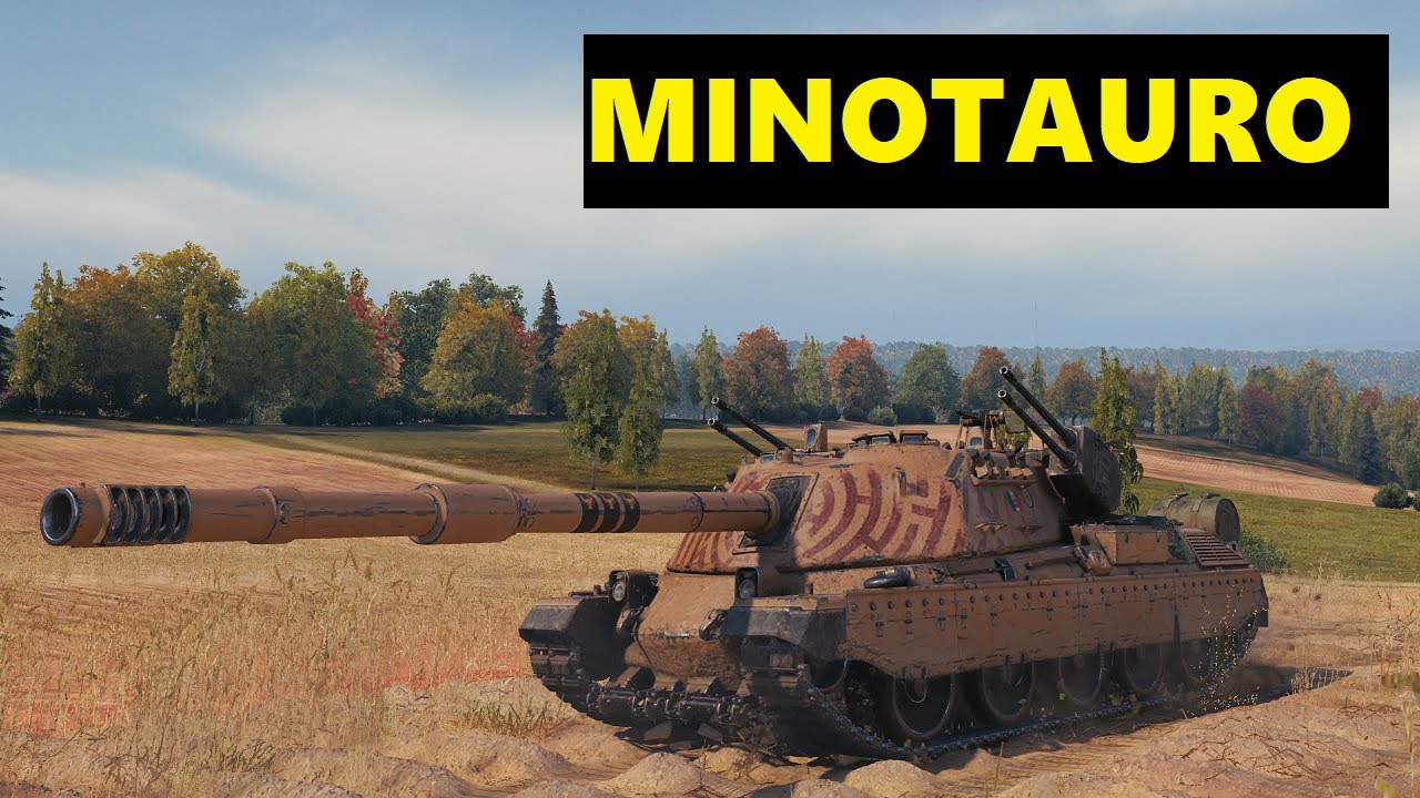 Controcarro 3 Minotauro. 9.5к урона, 7 фрагов. Без него точно проиграли бы бой.
