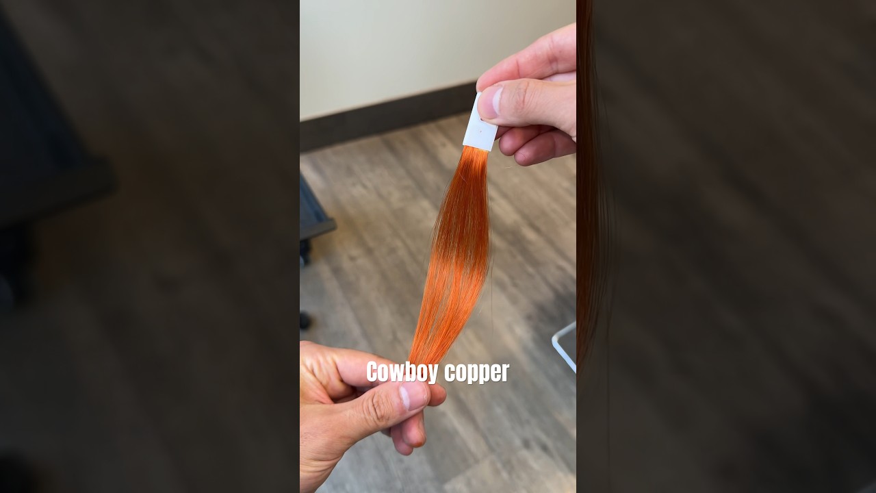 Cowboy copper , #copperhair ,Igora Vibrance 7-77 with 6 vol developer for 20 min #hairtutorial