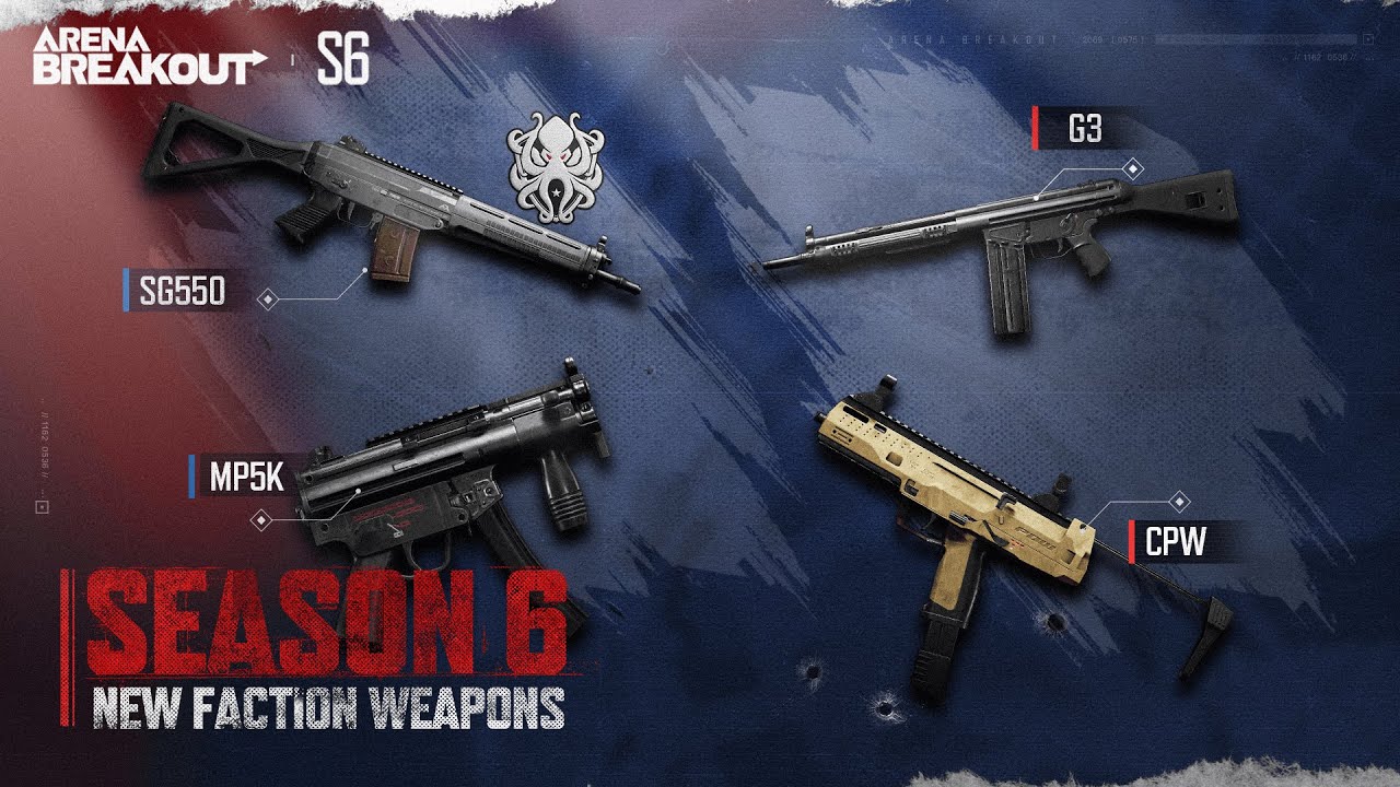 MP5K & CPW | Season 6 New Weapons - Arena Breakout