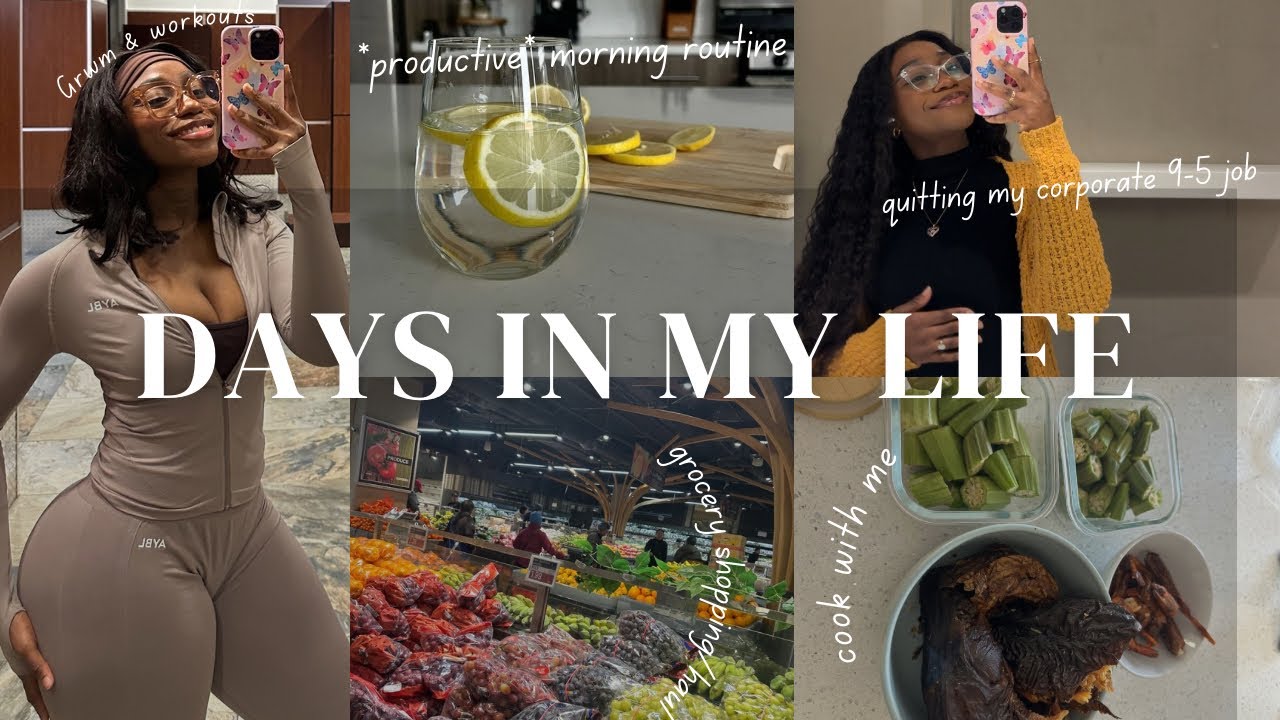 GYM VLOG: PRODUCTIVE MORNING ROUTINE|6 PACK AB WORKOUT| LIFE UPDATE|GROCERY HAUL|COOK WITH ME