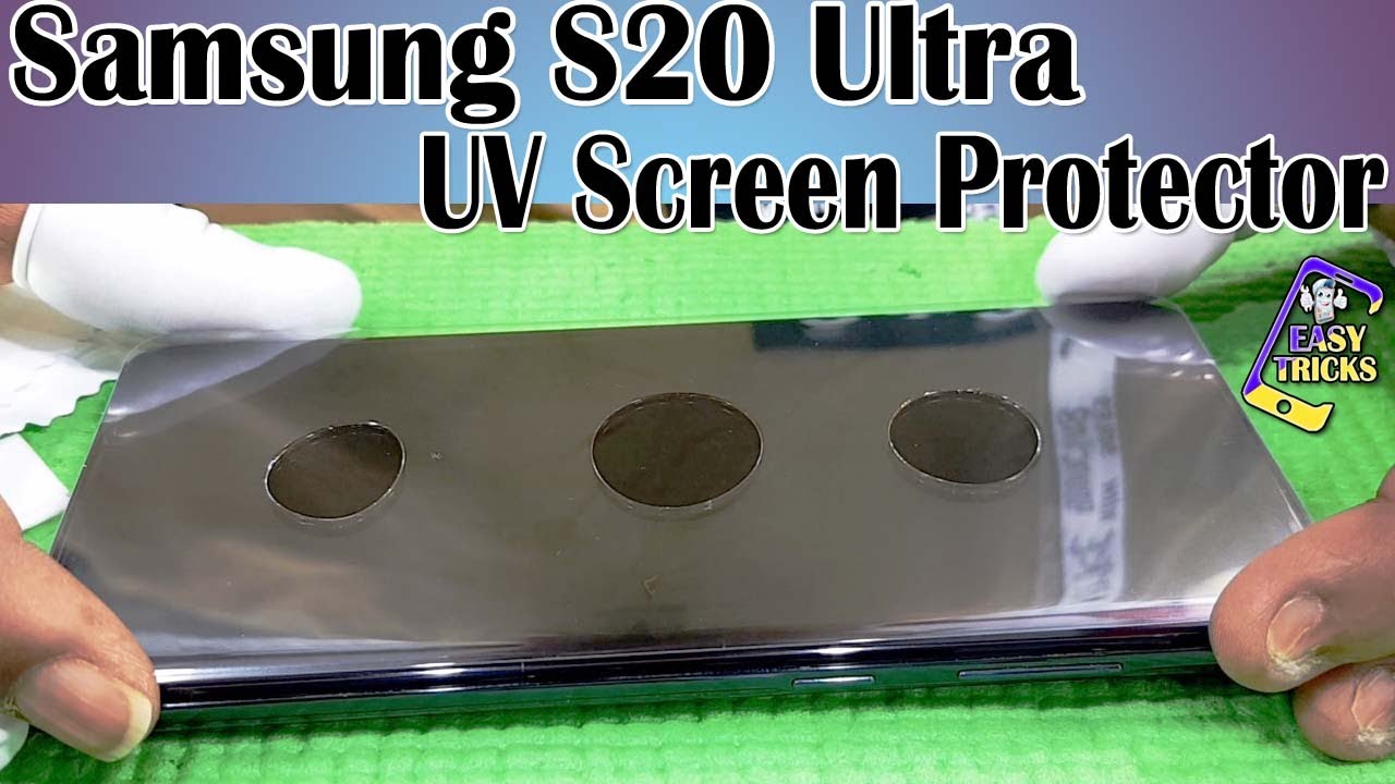 Samsung Galaxy S20 Ultra UV Glass Full Edge to edge Liquid UV Tempered Glass || How To Fix UV Glass