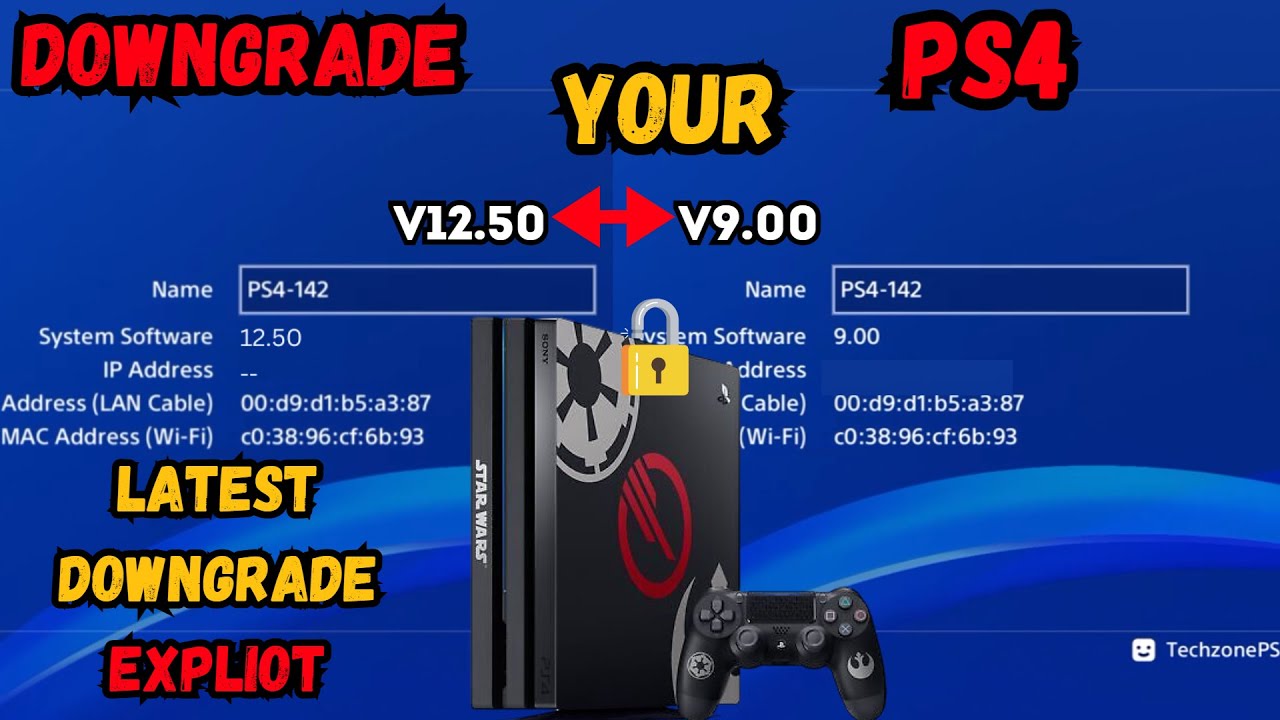 How To Downgrade Your PS4 From V12.50 To below