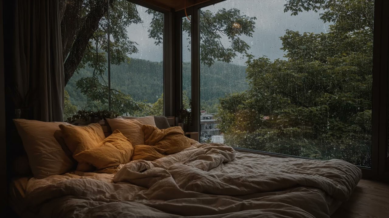 A calm morning wrapped in rain sound ☕ letting the day begin without any rush today