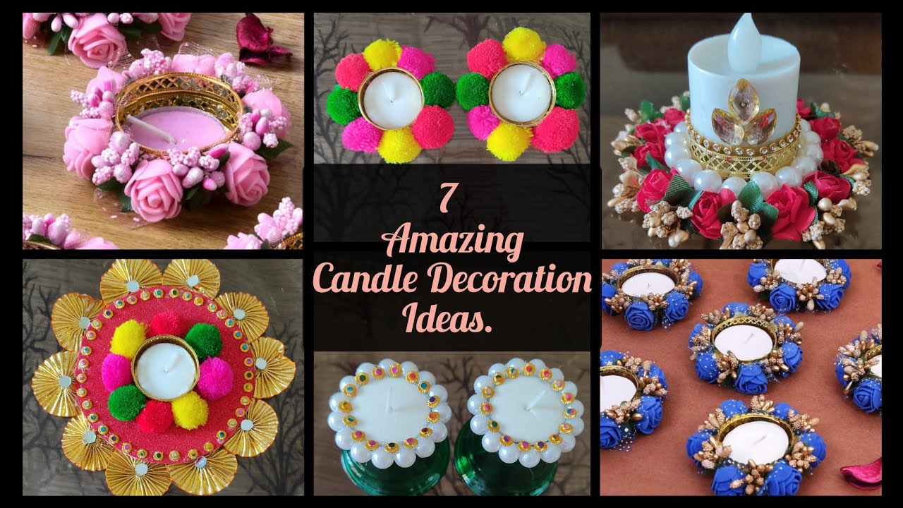 7 Easy Candle Holder Decoration Ideas || Tealight Candle Holders Making At Home || Candle Holder DIY