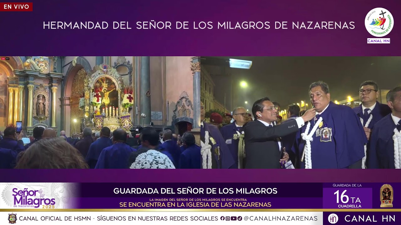 RECORRIDO PROCESIONAL DEL SEÑOR DE LOS MILAGROS 2025 – DOMINGO 19 DE OCTUBRE
