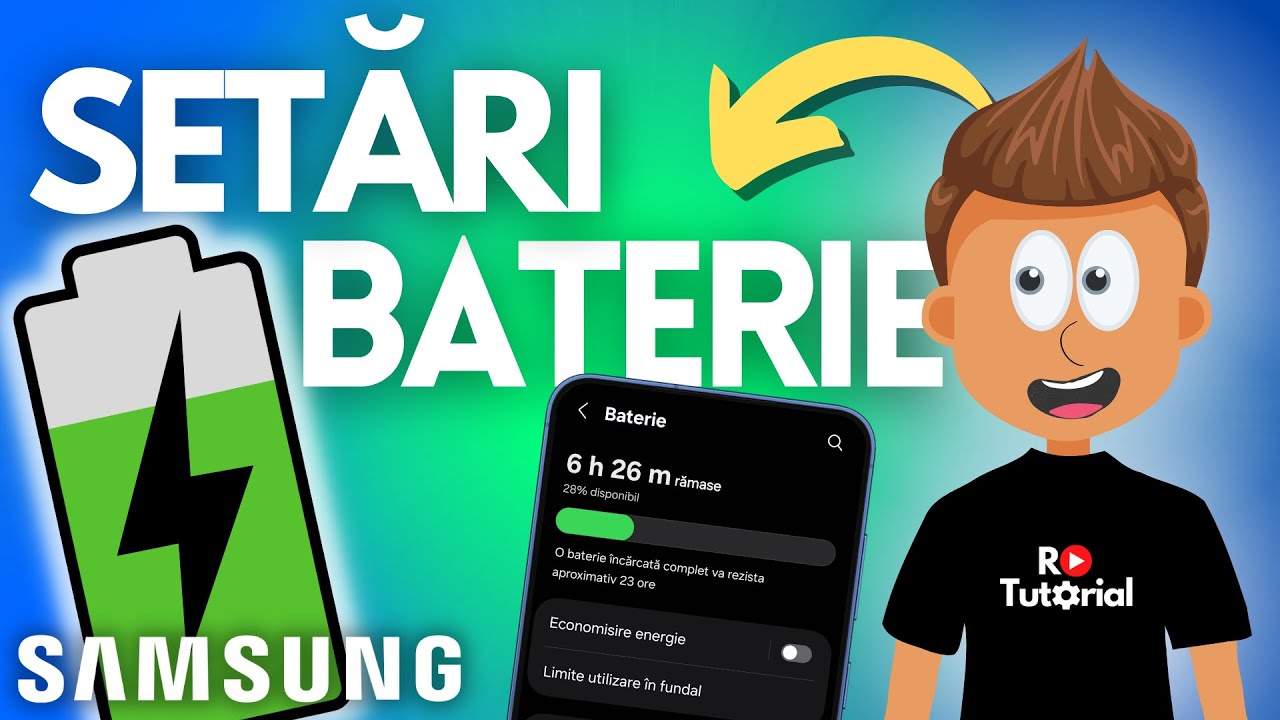 Cele mai importante setări pentru bateria telefonului Samsung - TUTORIAL ROMÂNĂ