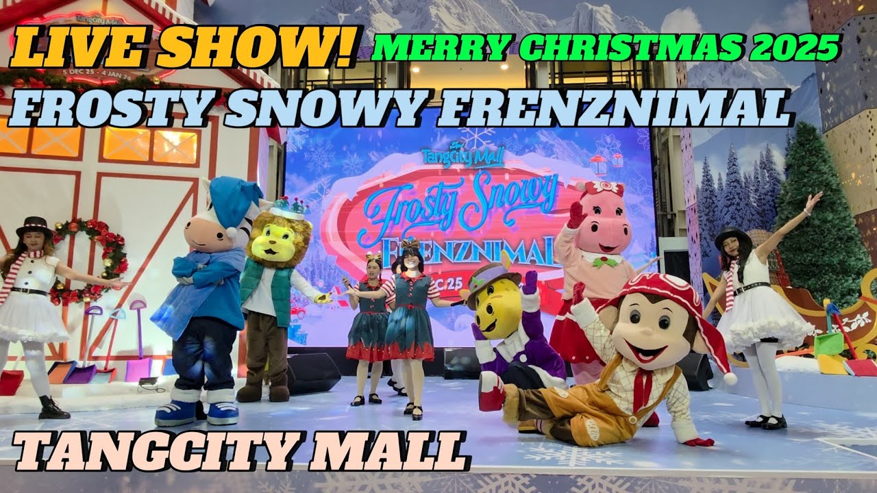 Live Show Frosty Snowy Frenznimal at Tangcity Mall | Meet & Greet Leon, Zaba, Mochi, Danila, Gerard