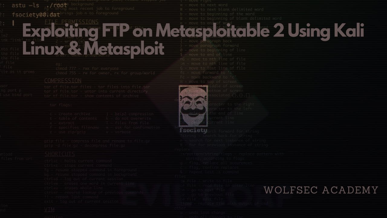 Exploiting FTP on Metasploitable 2 Using Kali Linux & Metasploit