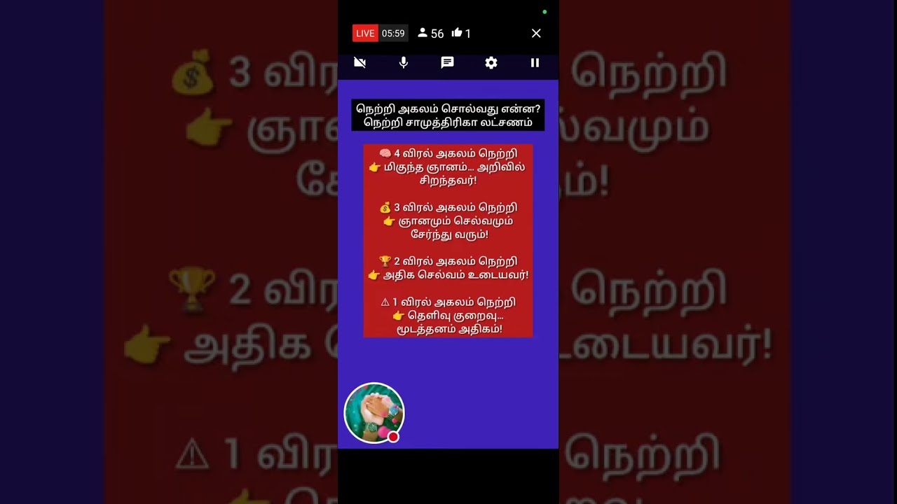 நெற்றி அகலம் சொல்வது