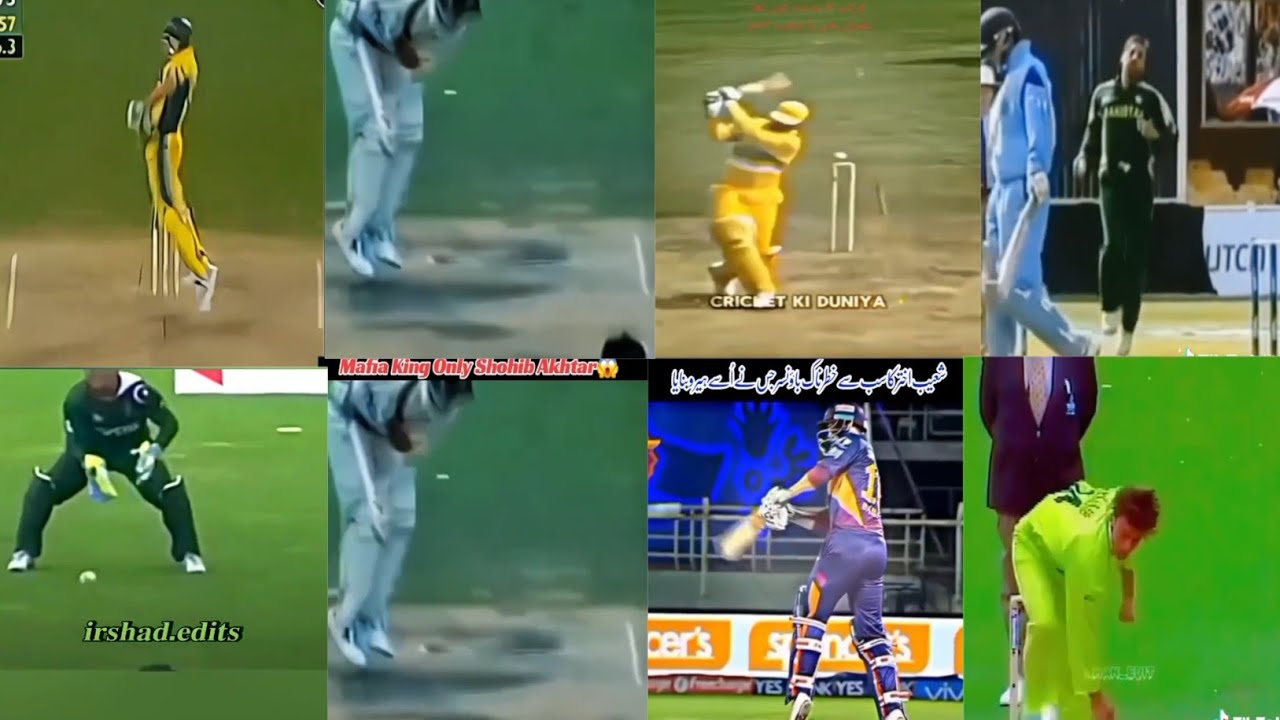 Shoaib Akhtar Most Dangerous Bowling Spell Compilation | Raw Pace & Fire 🔥