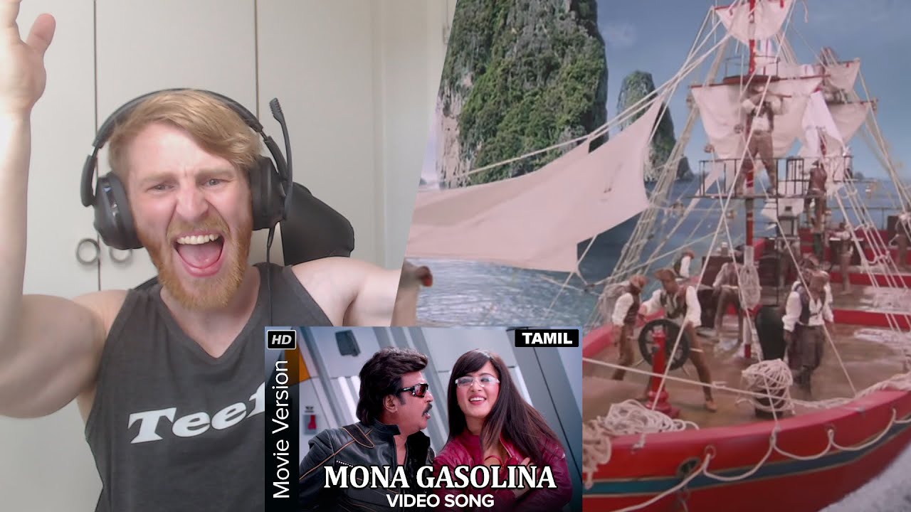 Mona Gasolina Video Song | Lingaa | Rajinikanth, Anushka Shetty • Reaction By Foreigner