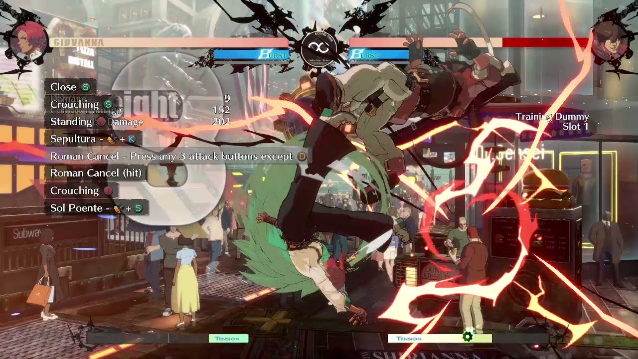GGST - Giovanna Sol Poente routes