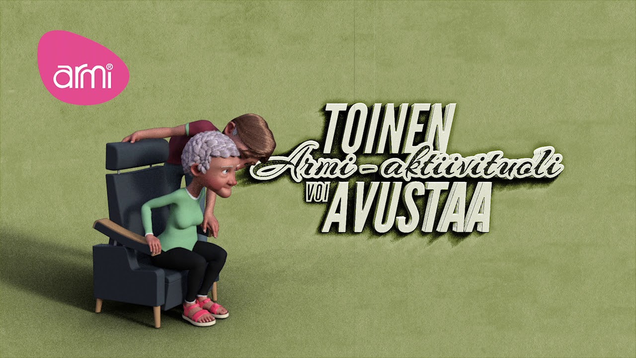 Armi aktiivituoli auttaa ylös ja kuntouttaa