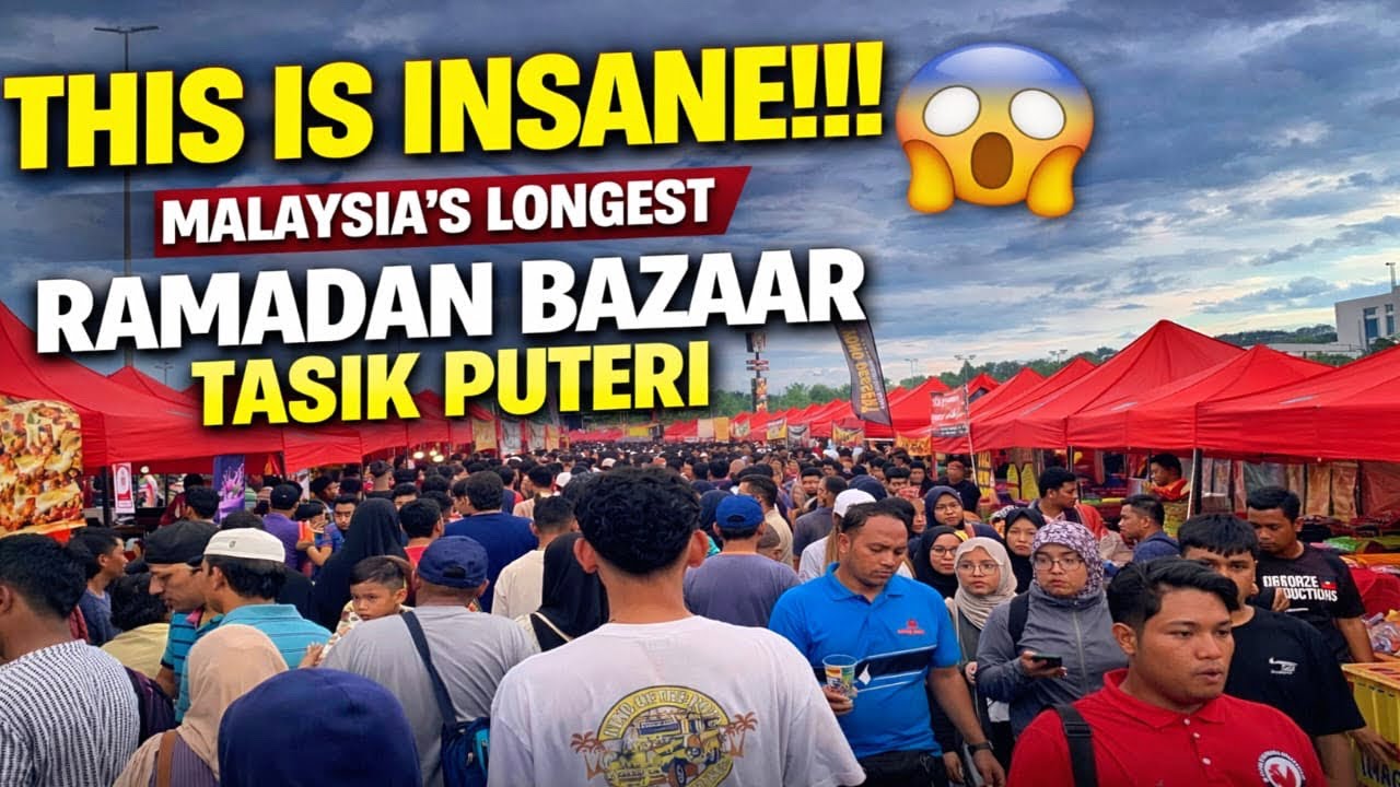 Malaysia's Longest Bazaar Ramadan!😱 Bandar Tasik Putri Rawang | Full Walking Tour 1.4Km 2026🇲🇾😳🔥