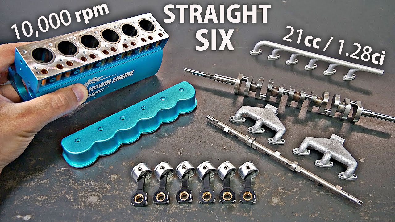 Assembling & Running a Miniature INLINE 6 Engine!  (Ford 300 Style)