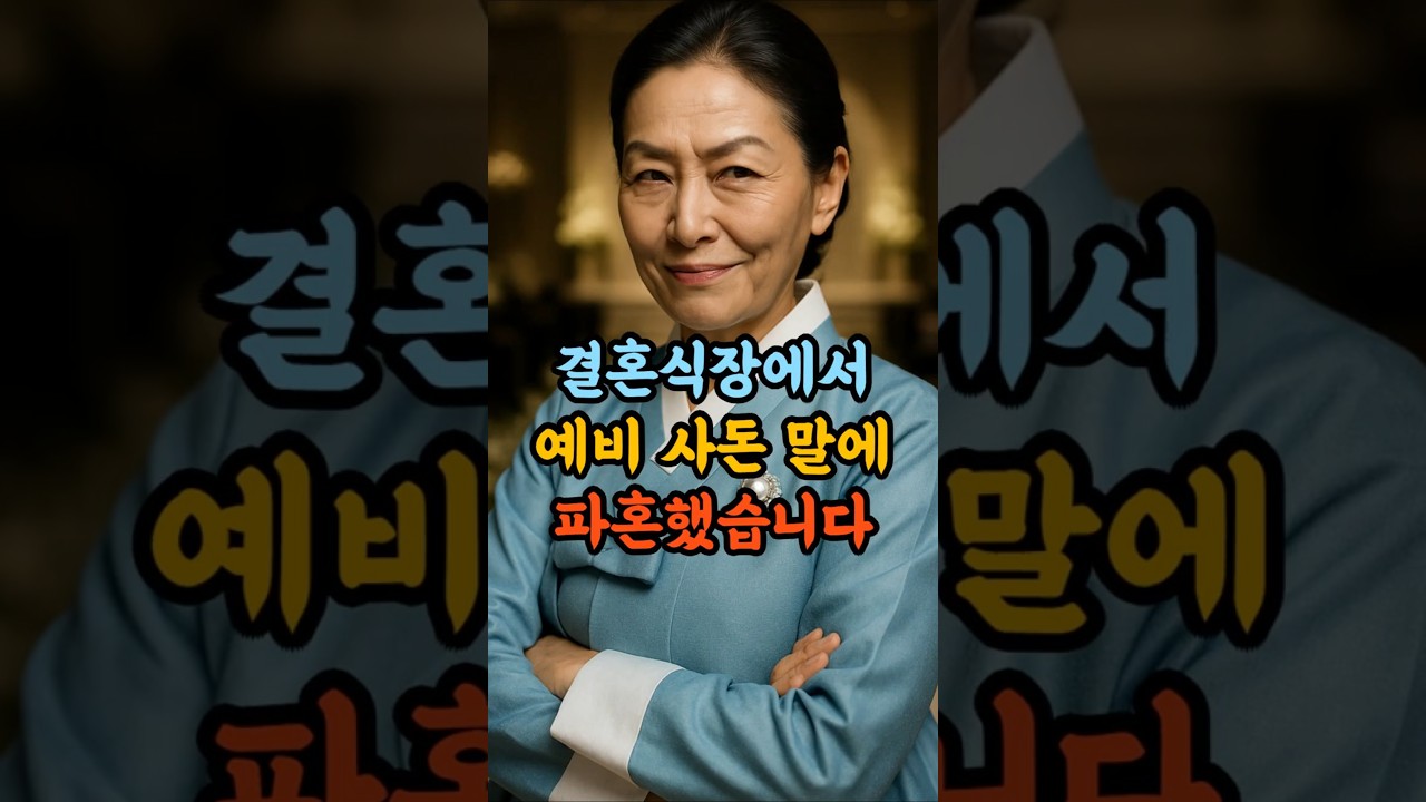 결혼식장에서 예비 사돈 말에 파혼했습니다 #실제사연 #실화사연 #파혼사연