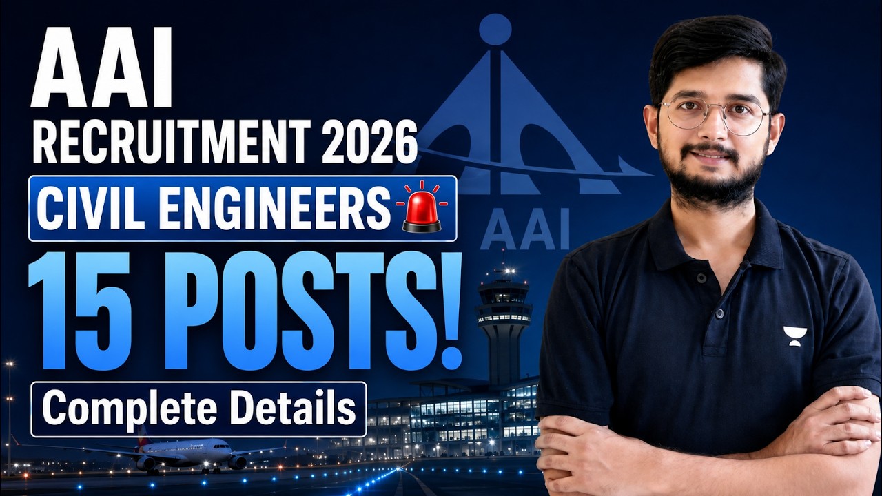 AAI Recruitment 2026 🚨 15 Civil Engineer Vacancies | Eligibility, Salary & Full Details