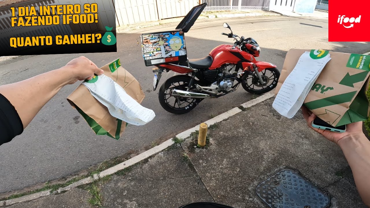 1 dia inteiro so fazendo IFOOD em 2025, Ainda Tá Compensando?