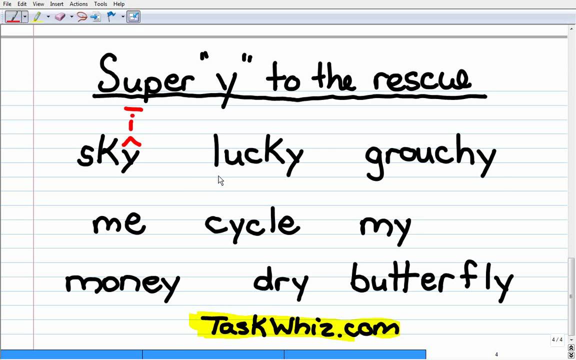 Y as a Vowel - Phonics Story Lesson