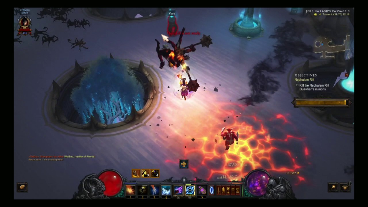 Flash Fire Wizard/Explosive Blast Wand Of Woh Speedfarm Build