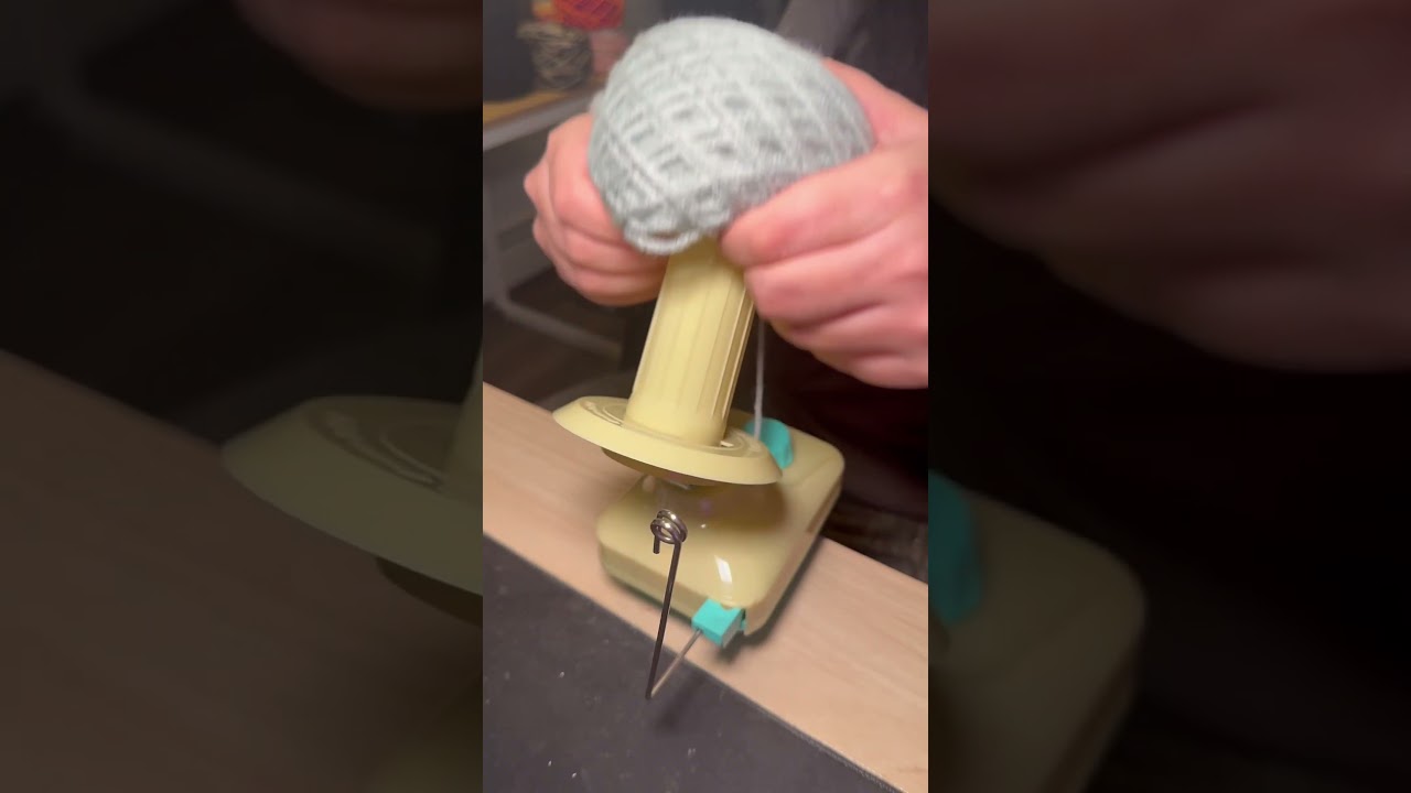 Winding Up a Skein of Yarn – So Satisfying! 🧶✨